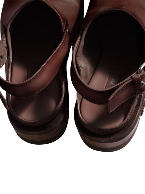 Leather clogs MIU MIU | 5R667E5ODF0201